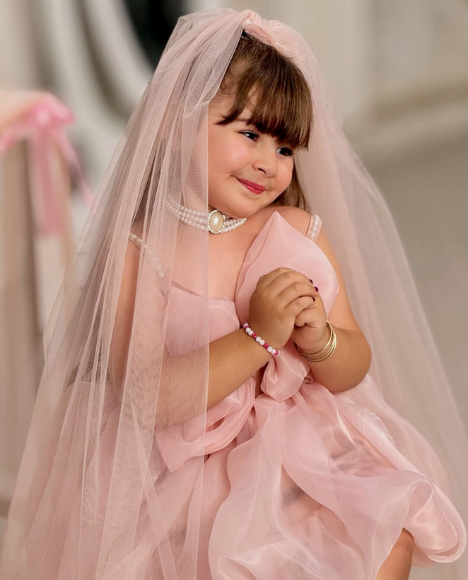 پیراهن مجلسی بچگانه حریر