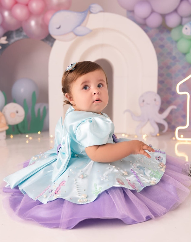 لباس پری دریایی ساتن